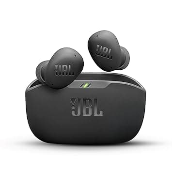 JBL Wave Buds 2 Ear Buds Wireless BluetoothV5.3, Active Noise Cancellation EarBuds,Multi Connect, App for Customized Extra Bass Eq, Relax Mode,Speed Charge, 40H Playback, Fast Pair, 4 Mics,IP54(Black)